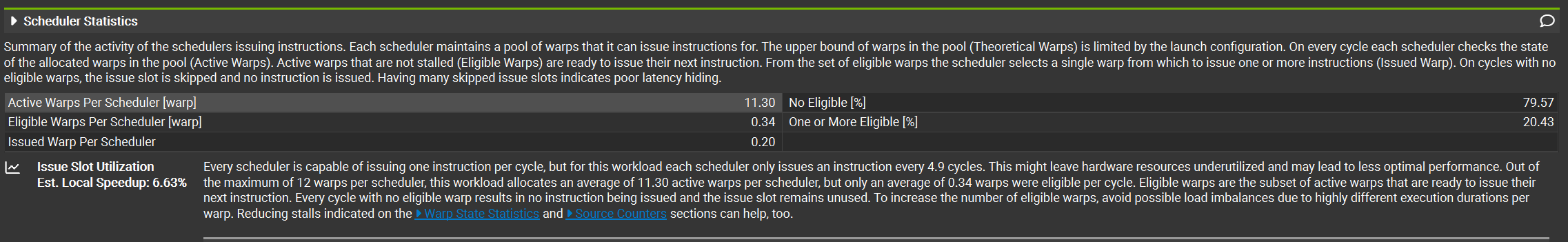 Warp Stall 分析